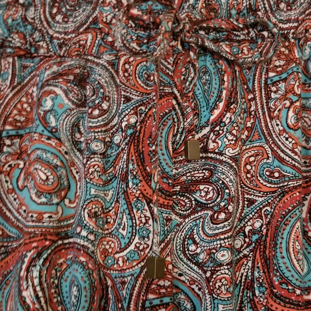 LUCY & LAUREL | FLOWY PAISLEY PANTS, SZ S